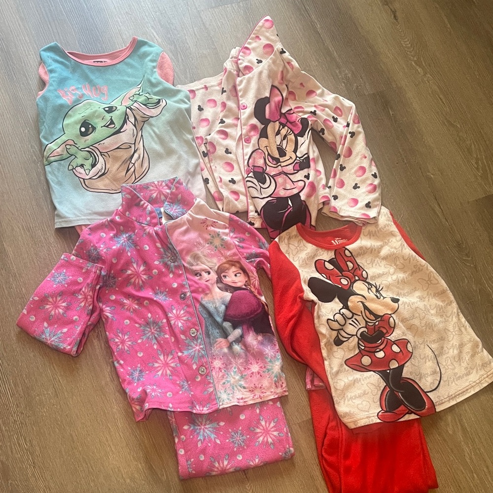 💕4 Kids Pajama Set - Pink, Red, Blue💕